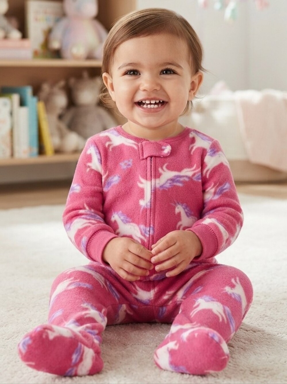 Carter's Baby & Toddler Girls Fleece Footie Pajamas